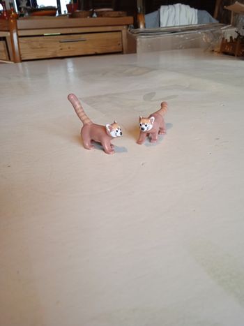 2 pandas roux playmobil