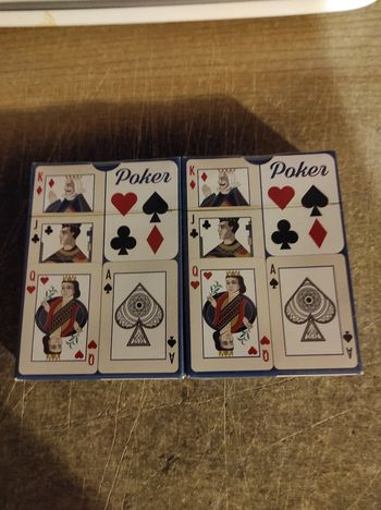 Lot De 2 Jeux De 54 Cartes Classiques