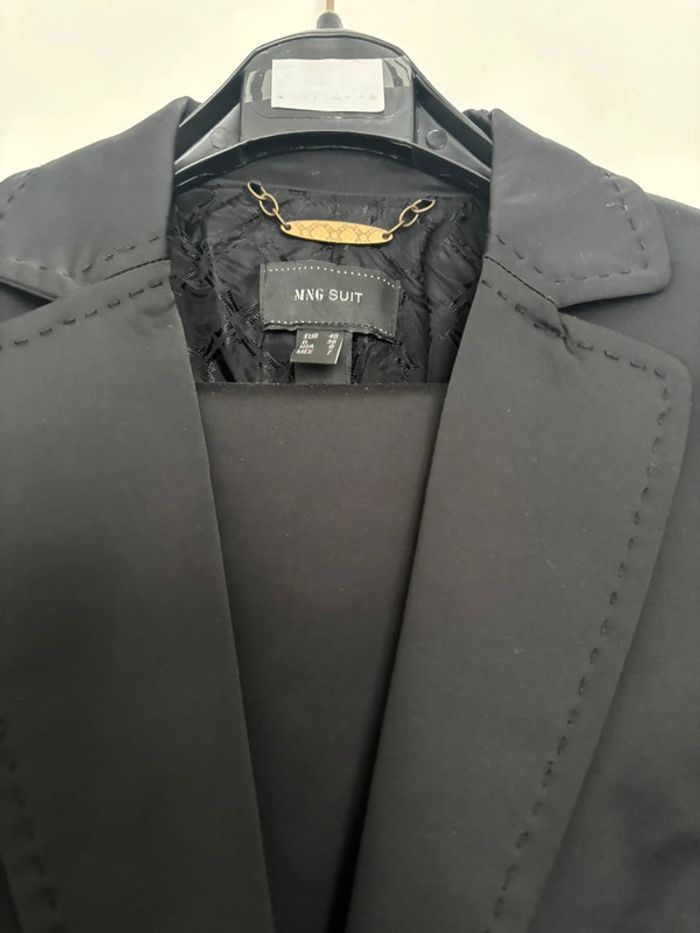 Tailleur pantalon veste légèrement satiné T38 MANGO - photo numéro 2