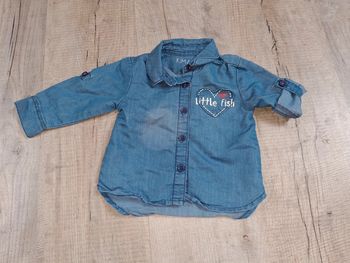 Chemise manche réglable fille 12 mois