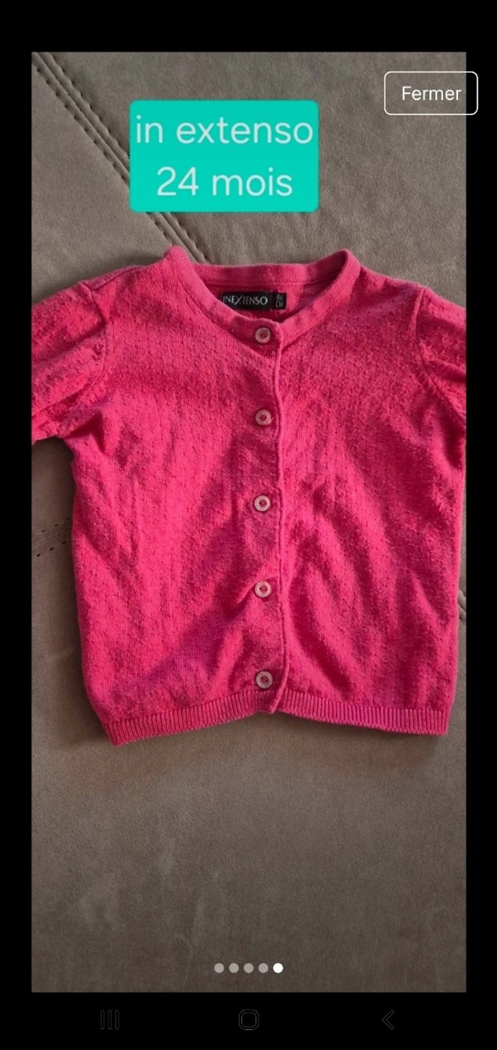 Lot 2 gilet fille - photo numéro 4