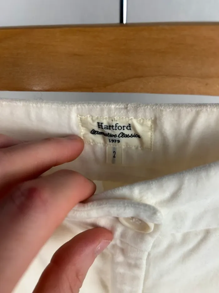 Pantalon velours crème Hartford T2 / M neuf - photo numéro 4