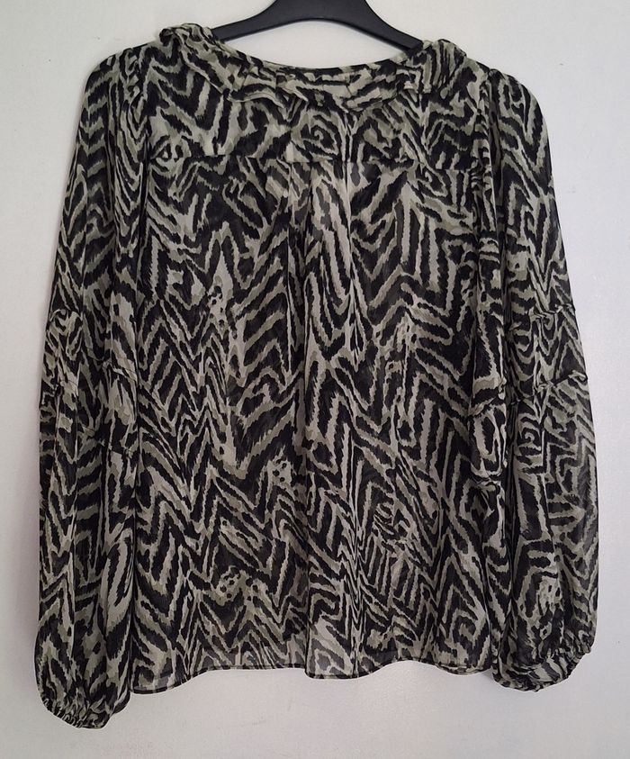 Blouse transparente à jabot - photo numéro 5