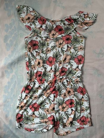 Combinaison short fleurs