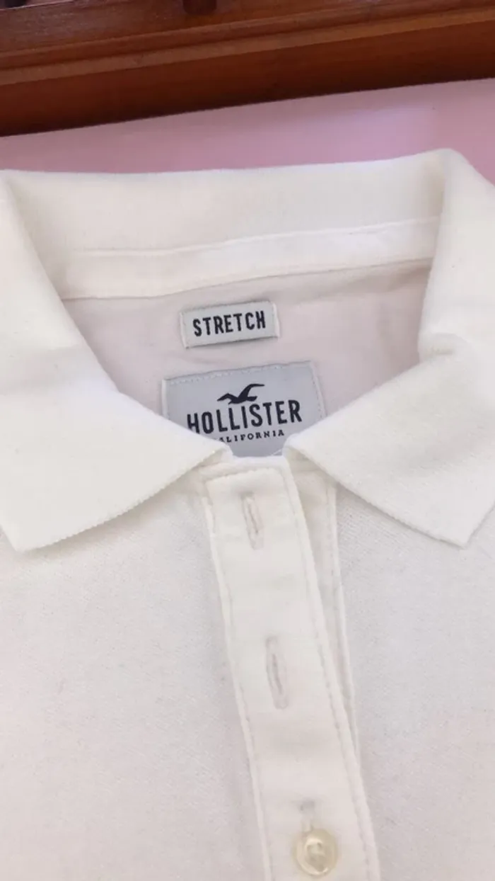 Polo hollister femme blanc - photo numéro 3