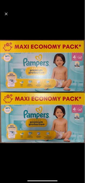 Couches Pampers, premium protection T4