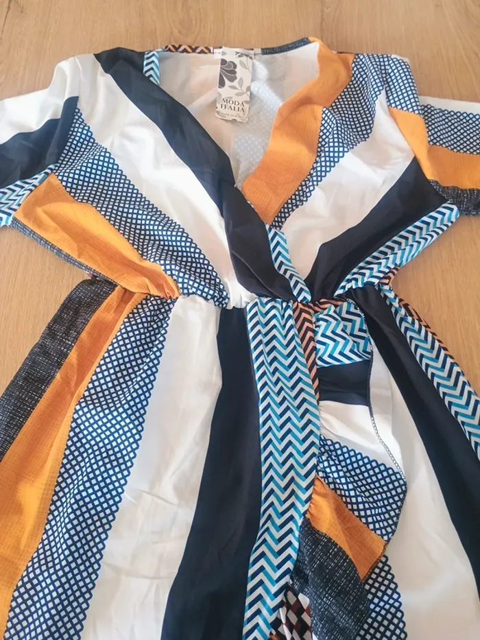 Robe à imprimé géométrique – Moda Italia – Taille l/xl - photo numéro 3