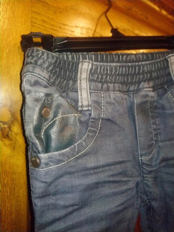 Jean noir et gris IKKS 12 mois doublé - photo numéro 3