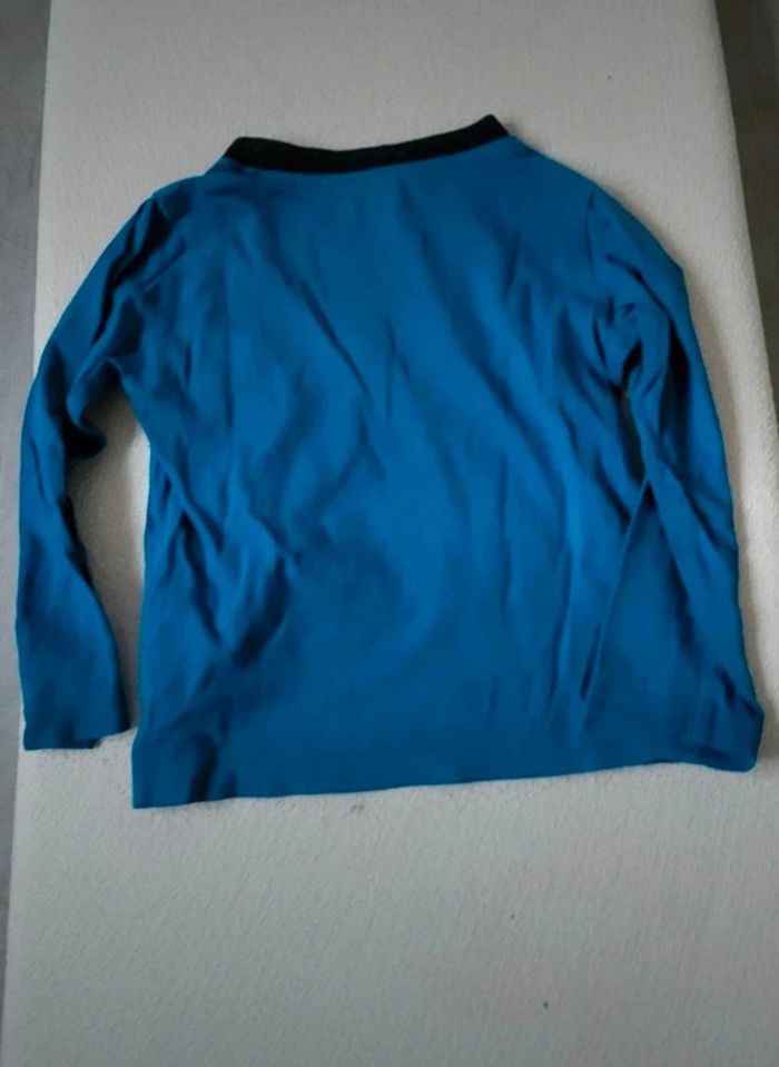 T-shirt manches longues garçon bleu 2 ans - photo numéro 2
