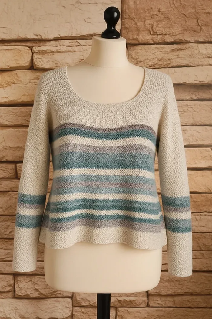 🌸Pull laine tons bleu Taille 40/42🌸