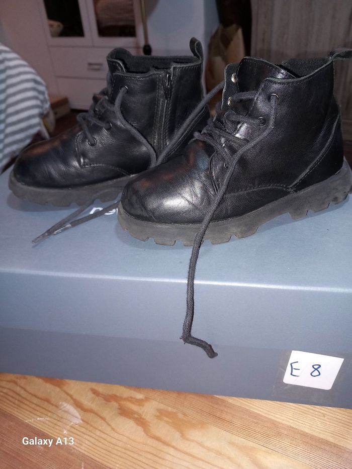 Bottines à lacets et zip Zara Kids - Taille 27 - photo numéro 1