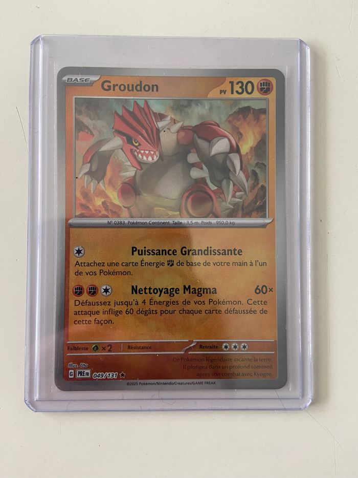 Carte Pokémon Groudon masterball 049/131 évolution prismatique - photo numéro 3