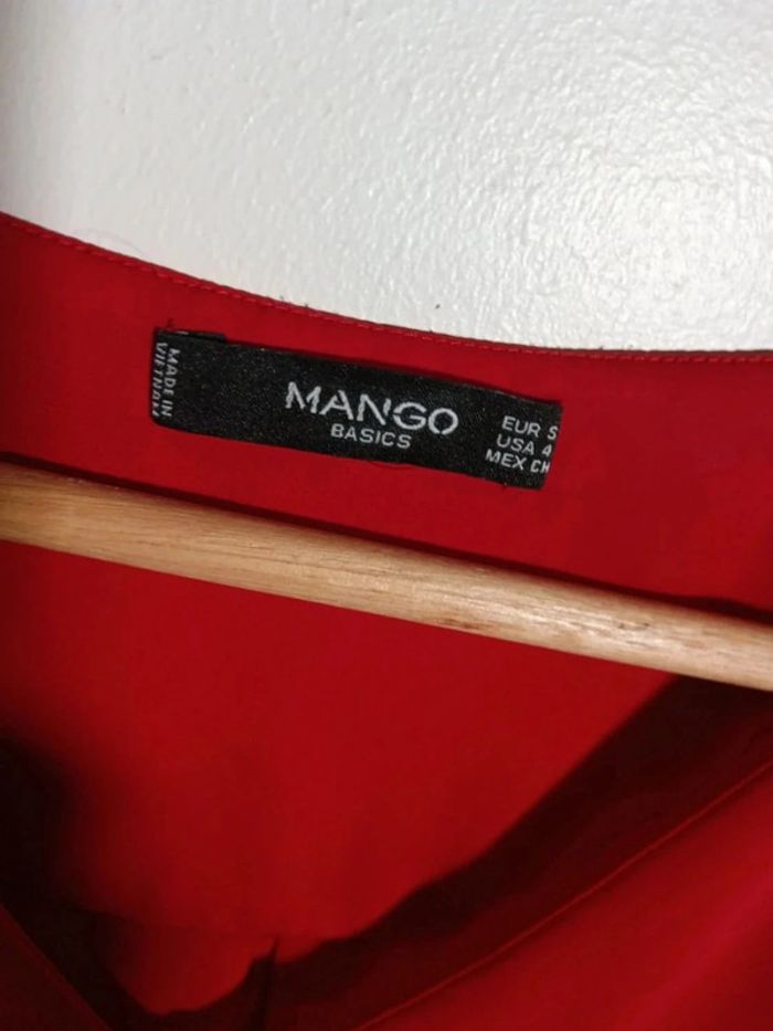 Blouse rouge Mango 36 - photo numéro 3