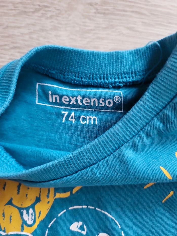 Lot tee-shirts "Inextenso" 9-12mois - photo numéro 6
