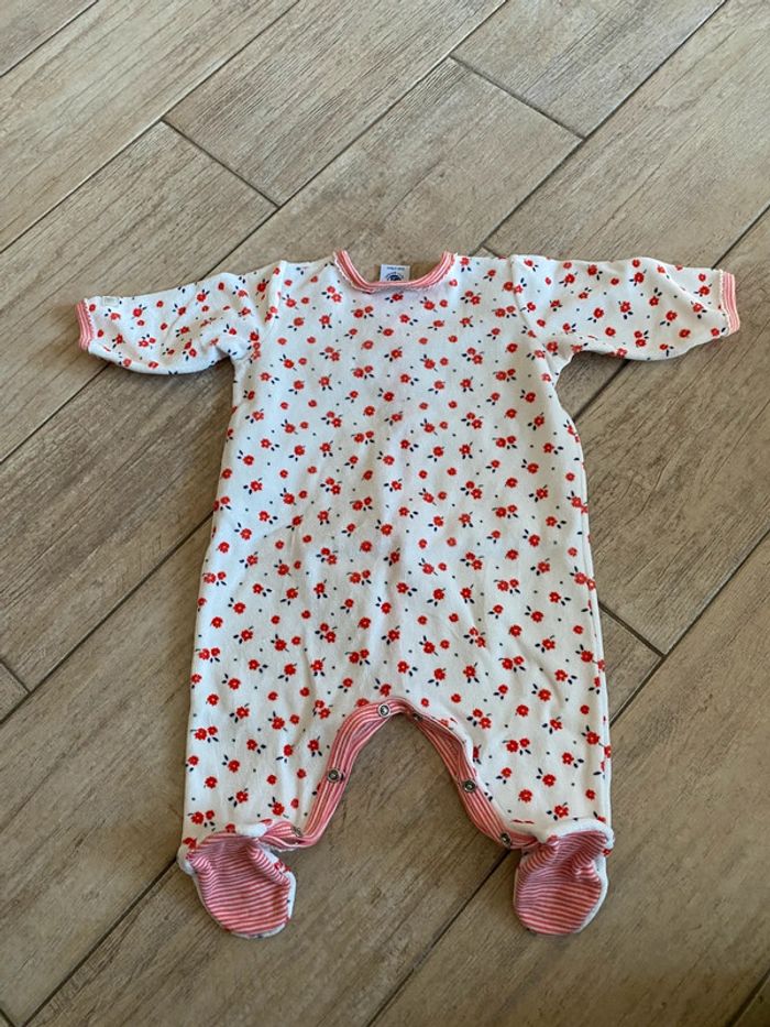 Pyjama velours Petit Bateau - 3M-60cm - photo numéro 2