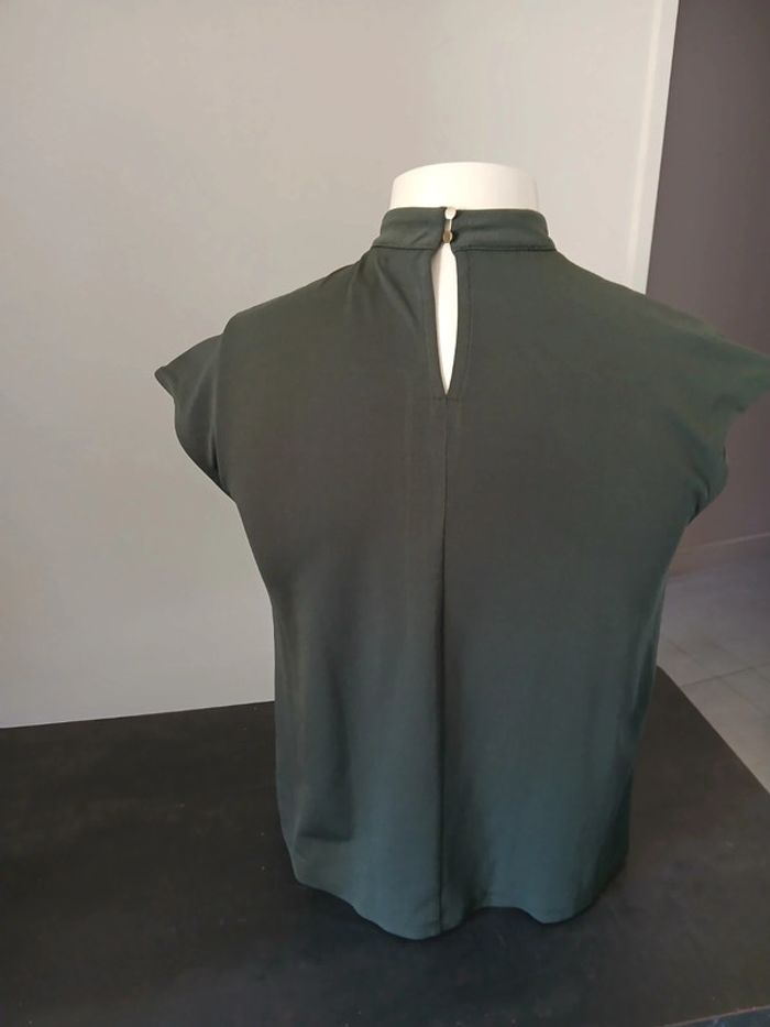 Blouse manche courte kaki XS - photo numéro 2