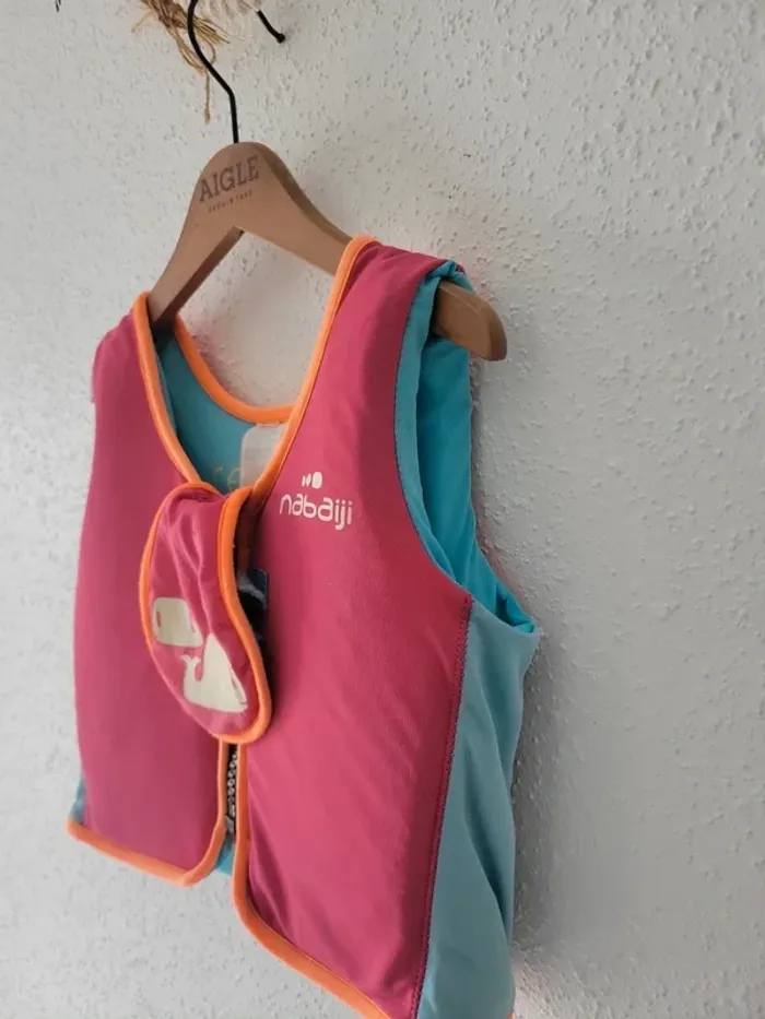 Gilet piscine enfant Taille M - 18.30kg - 3/6ans Mixte rose - photo numéro 2