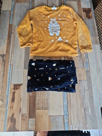 Ensemble pyjamas polaire pour garçon taille 10 ans