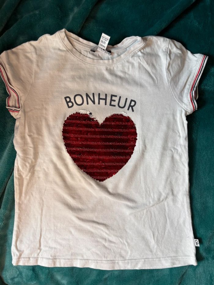 T-shirt bonheur 8 ans