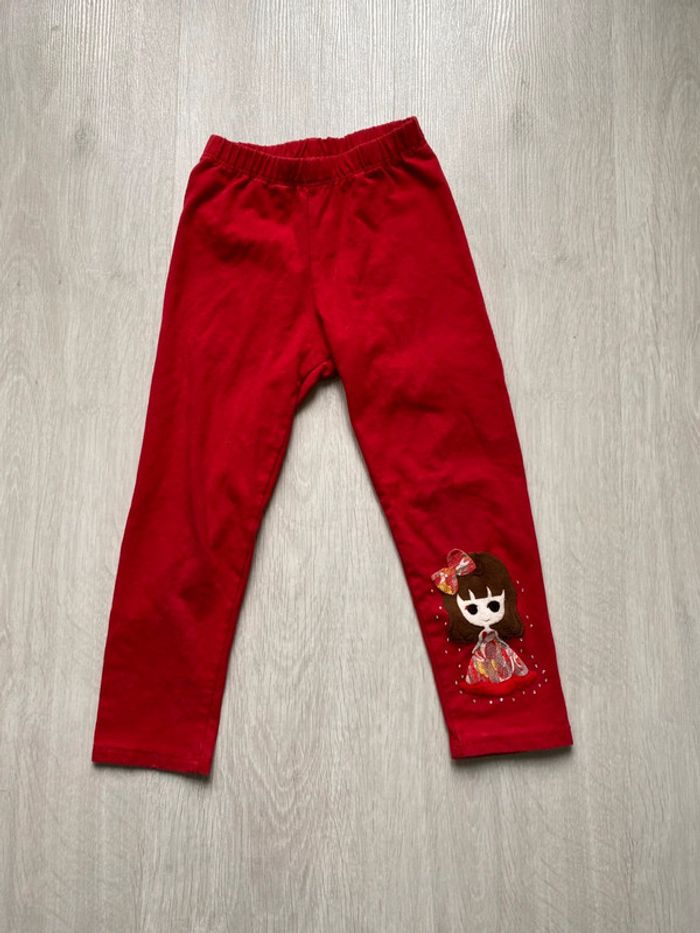 Legging rouge 36 mois