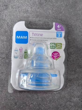 Lot 2 tétines mam débit 3