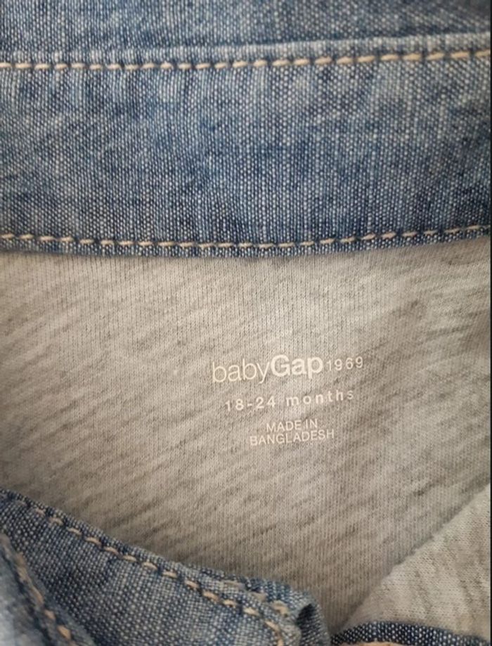 Chemise ML effet jean doublée 18-24 mois Baby-gap - photo numéro 3