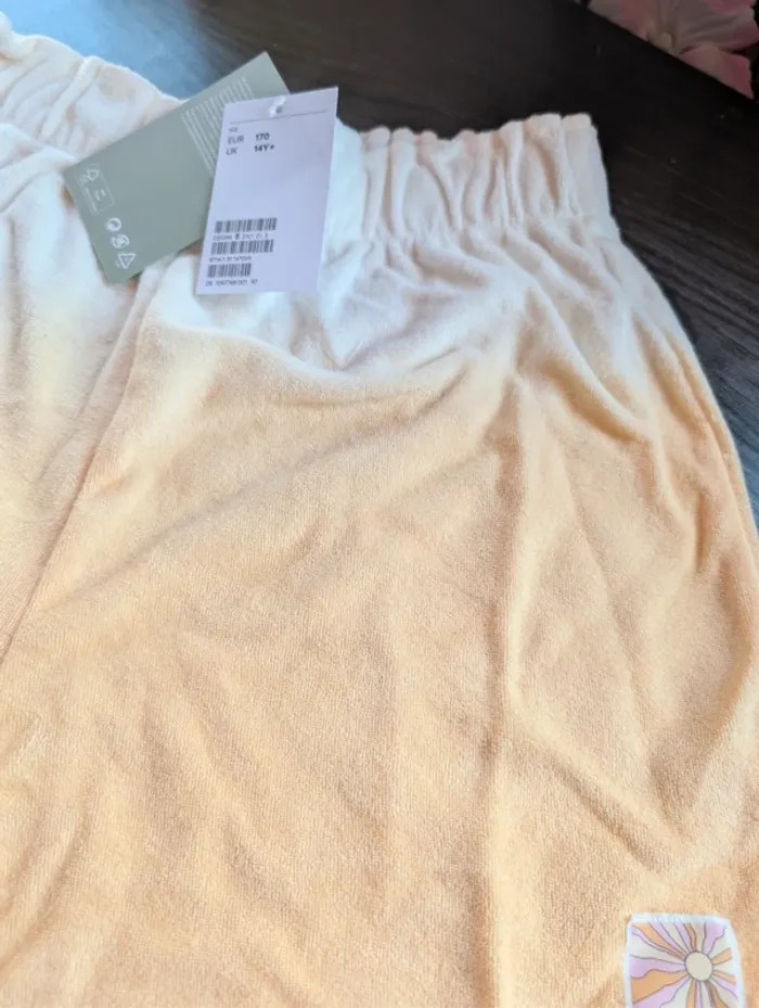 Short dip and dye - Orange et blanc - H&M. 15 ans - photo numéro 3