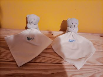 Lot de 2 doudous mouchoirs "Baby Nat'"