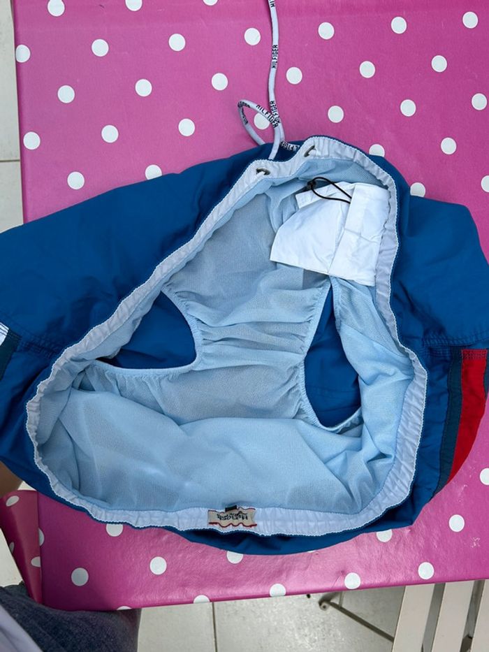 Short de bain bleu marine rouge blanc - tommy hilfiger plage - XXL - photo numéro 10