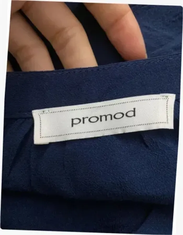 Robe ceinturée bleu marine Promod - photo numéro 9