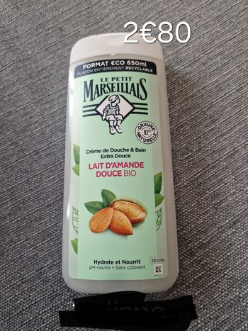 Gel douche lait d'amande douce 650ml