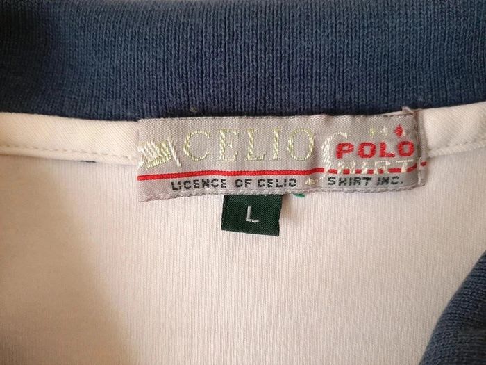 Polo homme beige "Célio" Vintage Taille L - photo numéro 5