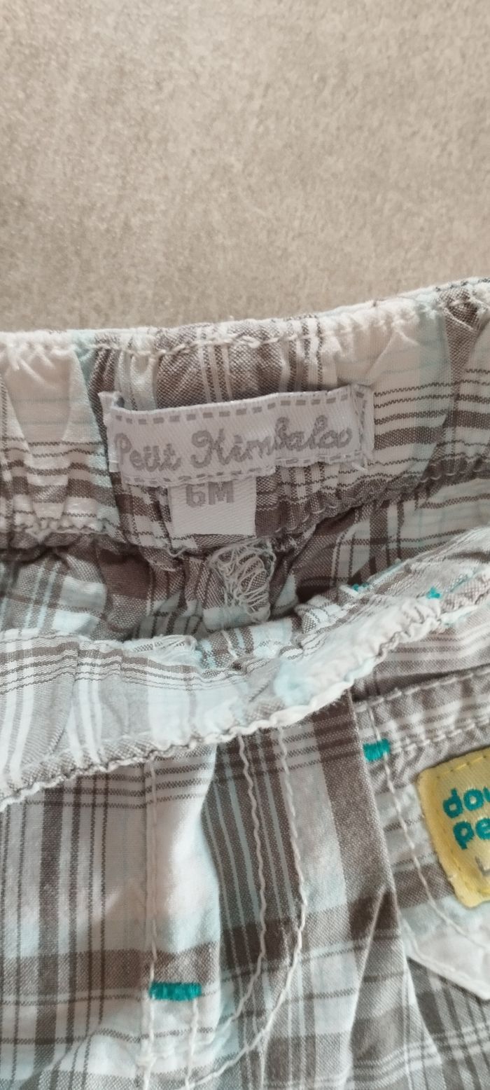 Short garçon 6 mois petit kimbaloo - photo numéro 2