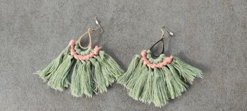 Boucles oreilles macramé
