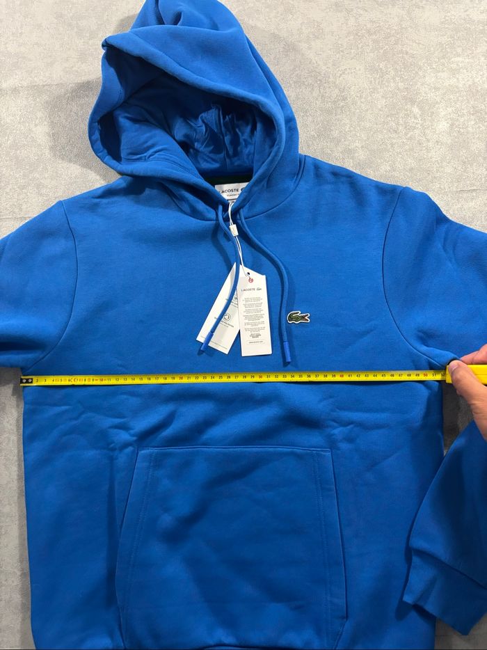 Pull à capuche Lacoste Bleu Taille S Neuf avec étiquette - photo numéro 9