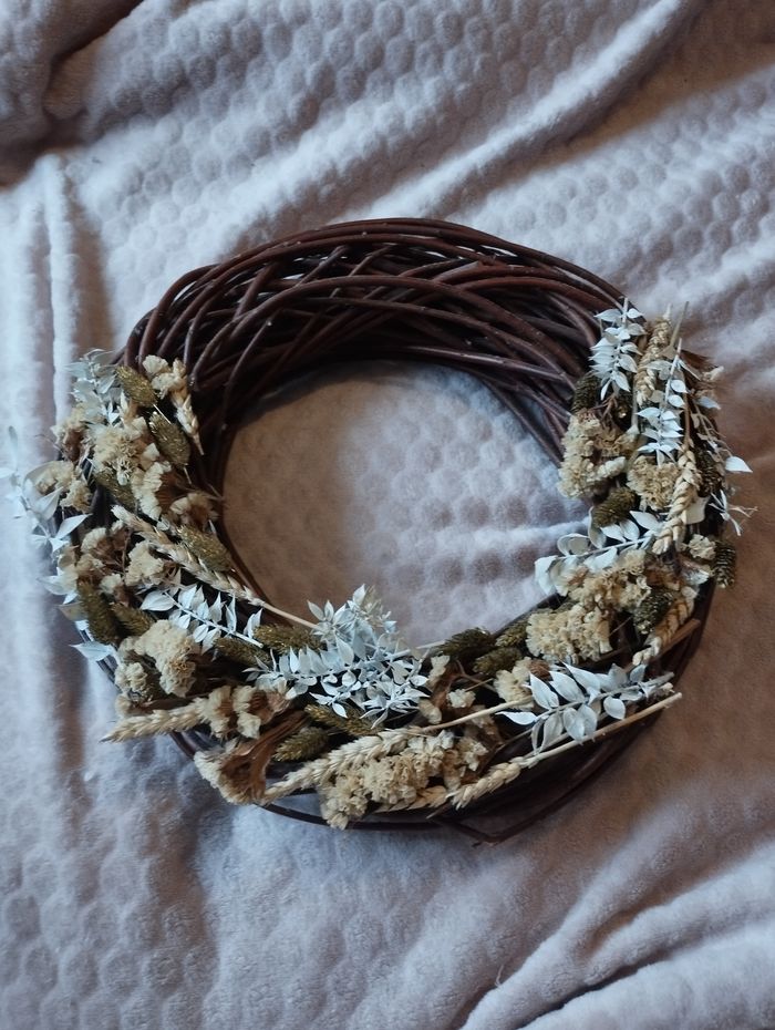 Couronne fleurs séchées