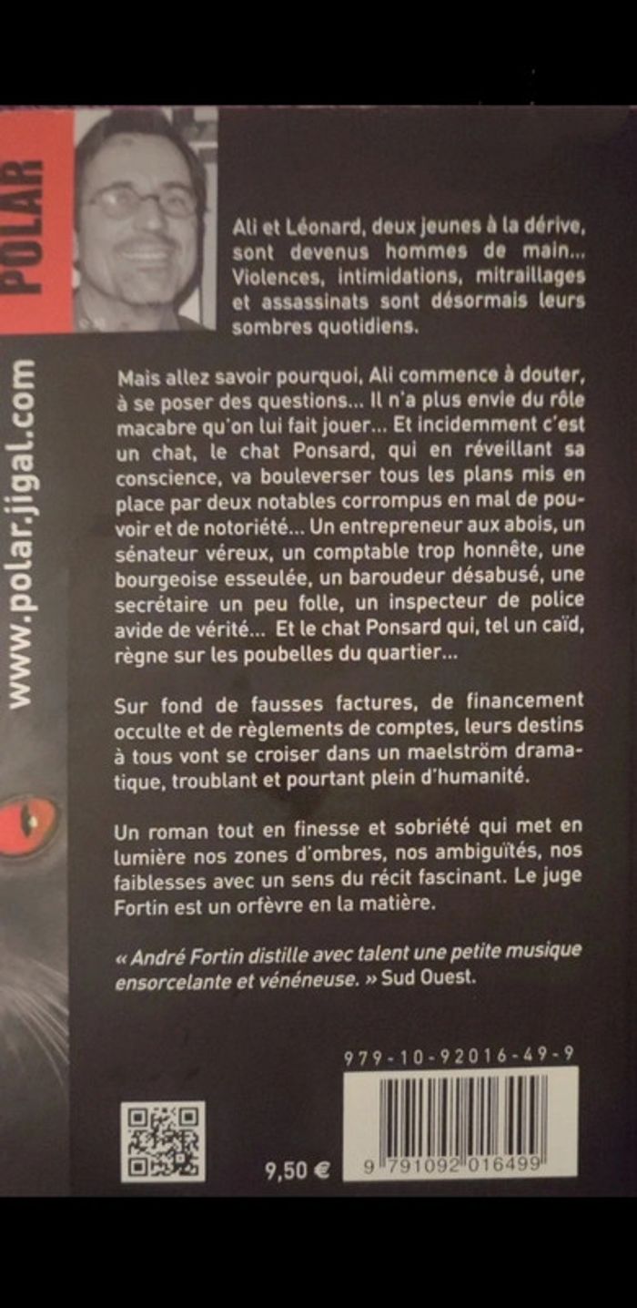 Livre Le chat Ponsard par André Fortin - photo numéro 2