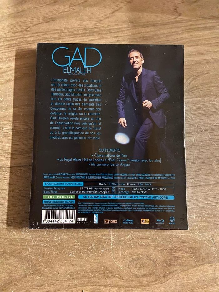 Blu-ray neuf gad elmaleh sans tambour - photo numéro 2