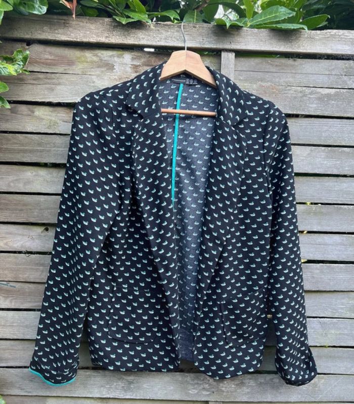 Veste élégante motif canard – Taille 34 très bon état - photo numéro 2
