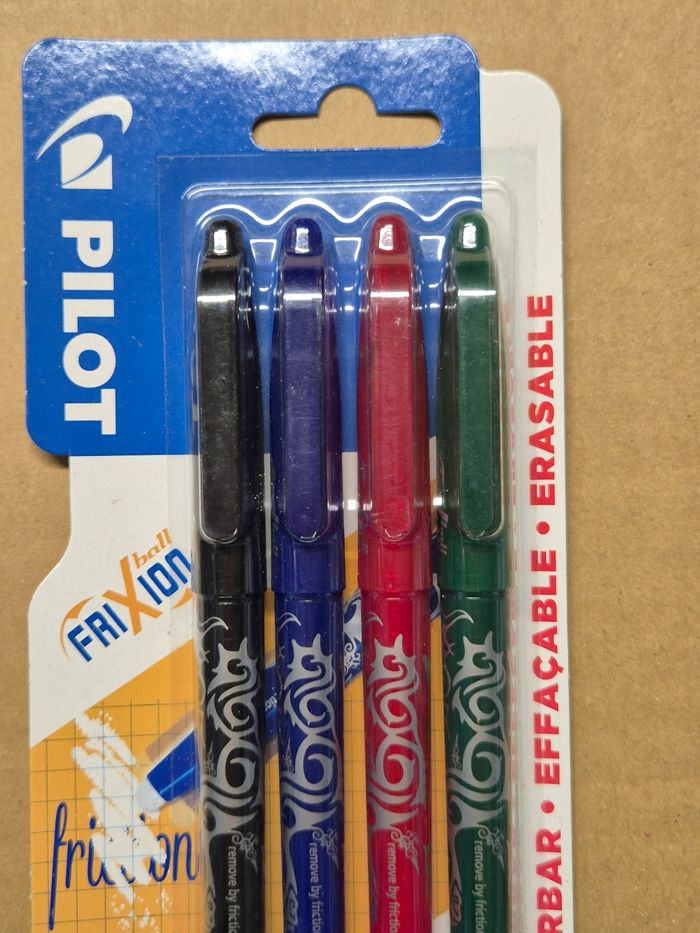 Blister 4 stylos Pilot Frixion M - photo numéro 3