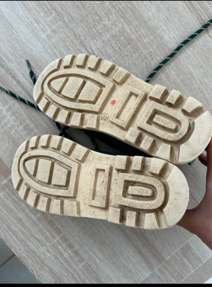 Chaussures hautes 32 vert - photo numéro 4