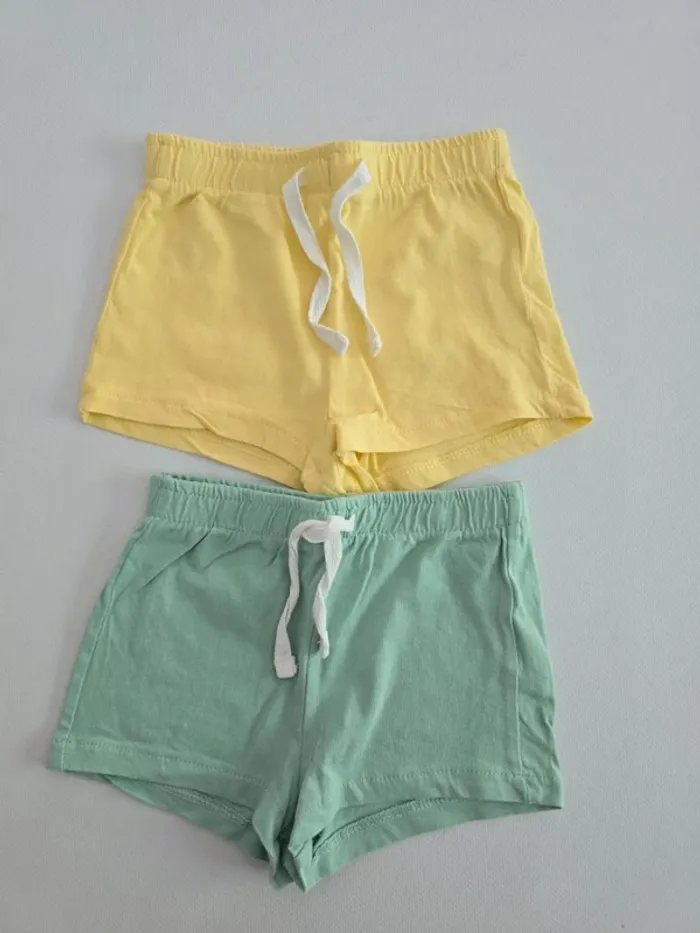 Lot de 2 shorts coton