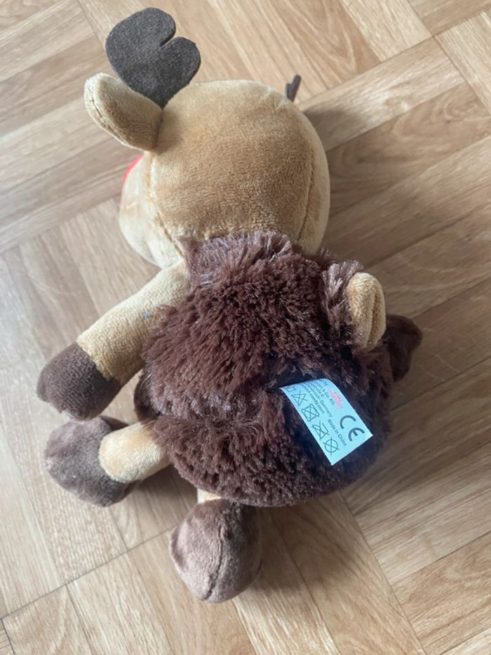Peluche doudou Rudolph le renne 30cm (NEUF) - photo numéro 3