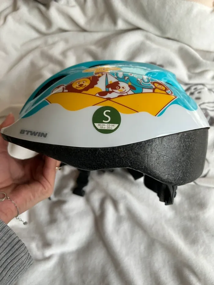 Casque de vélo btwin arche de Noé 46 cm à 53 cm - photo numéro 7