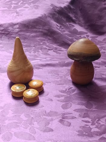 Champignon en bois et autres