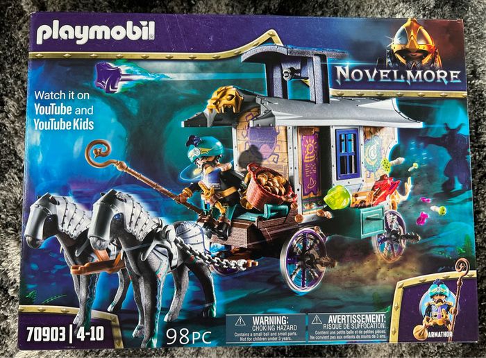 Playmobil 70903 Violet Vale - Marchand et Chariot - Novelmore- Novelmore- Chevalier Aventure