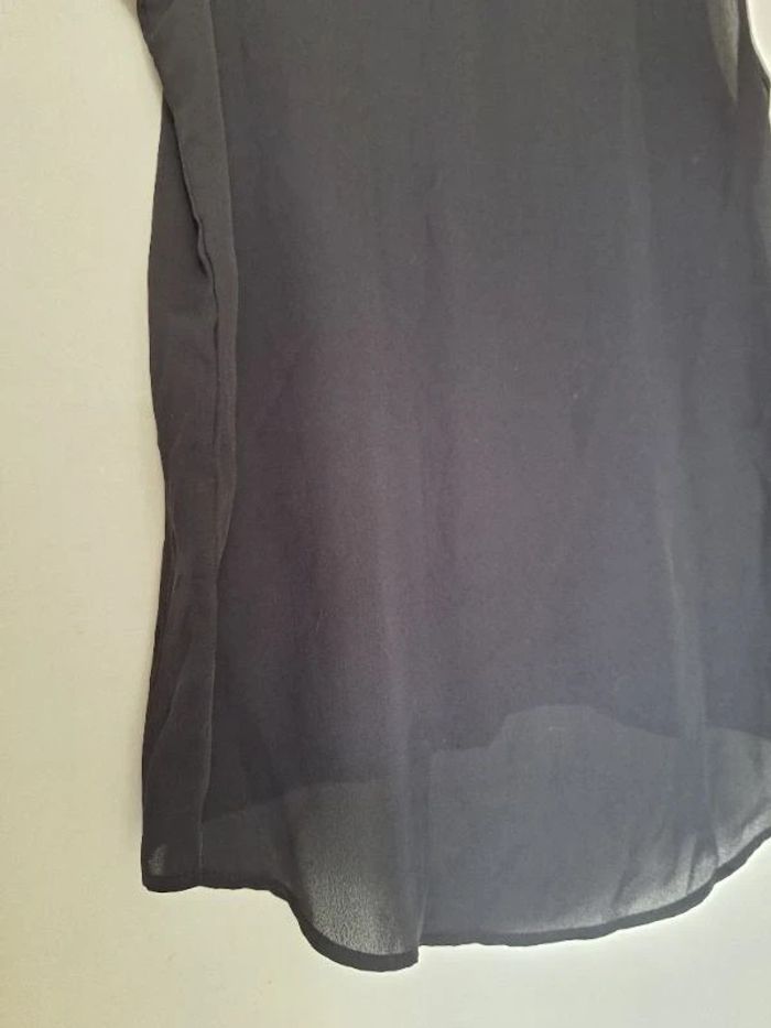 Très beau Top long noir sans manches taille M - photo numéro 3
