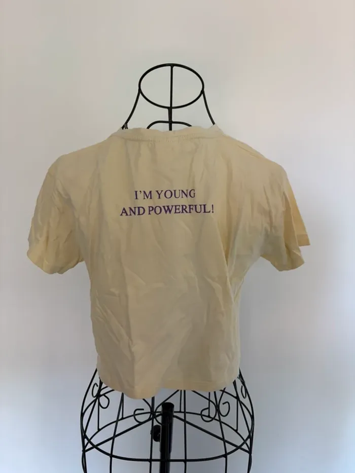 T-shirt Zara jaune – Taille 11/12 ans - photo numéro 3