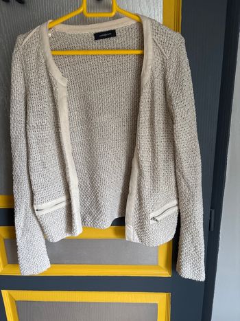 Veste crème pailletée