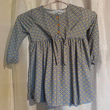 robe grise et jaune de Creeks 2 ans réf R518 A3